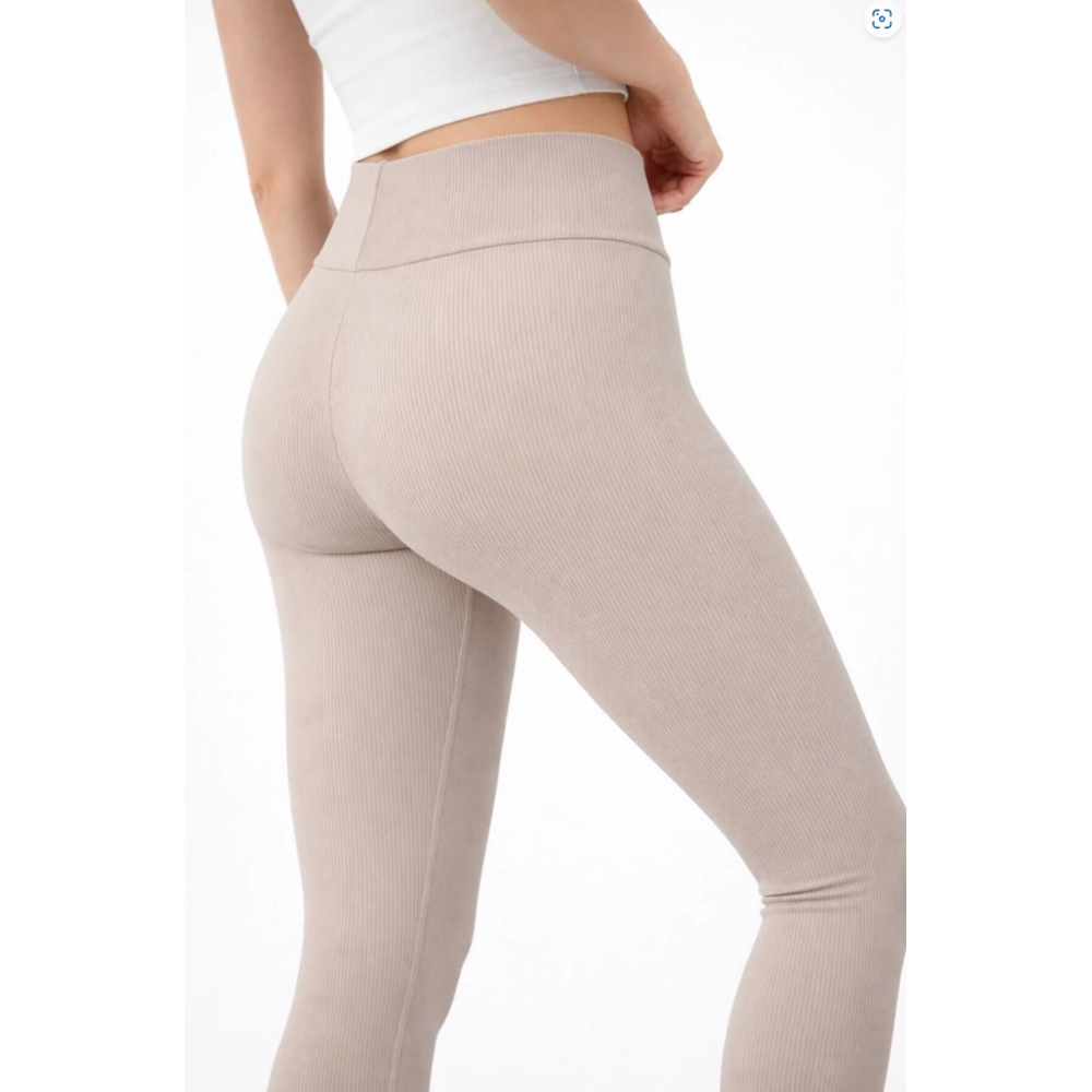 Taş Renk Kaşkorse Şardonlu Tayt - SİYAH - XL - ST00235-11759