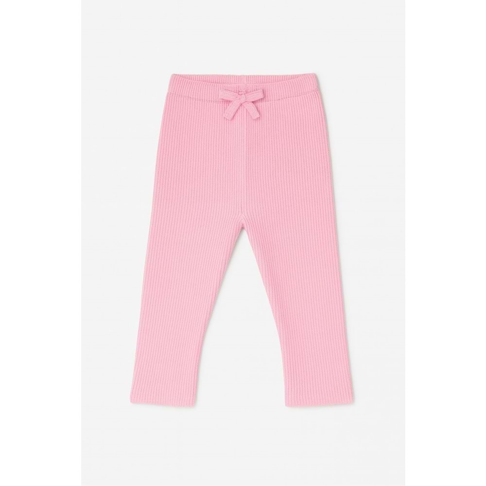 Kız Çocuk Pembe Renk Fitil Kadife Tayt - PEMBE - 2-3 YAŞ - ST00559-PEMBE-2-3 YAŞ