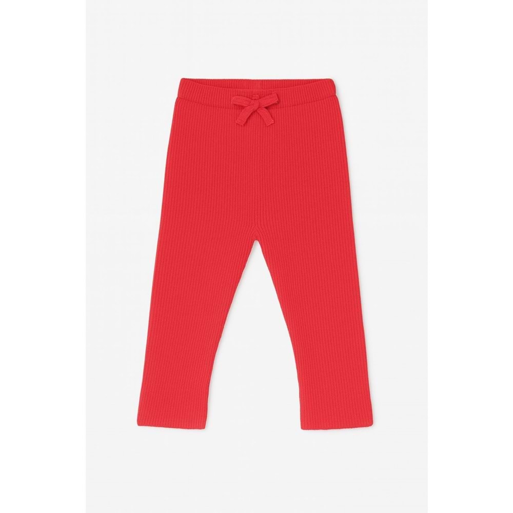 Kız Çocuk Fitilli Kadife Tayt Kırmızı Renk - KIRMIZI - 2-3 YAŞ - ST00561-KIRMIZI-2-3 YAŞ