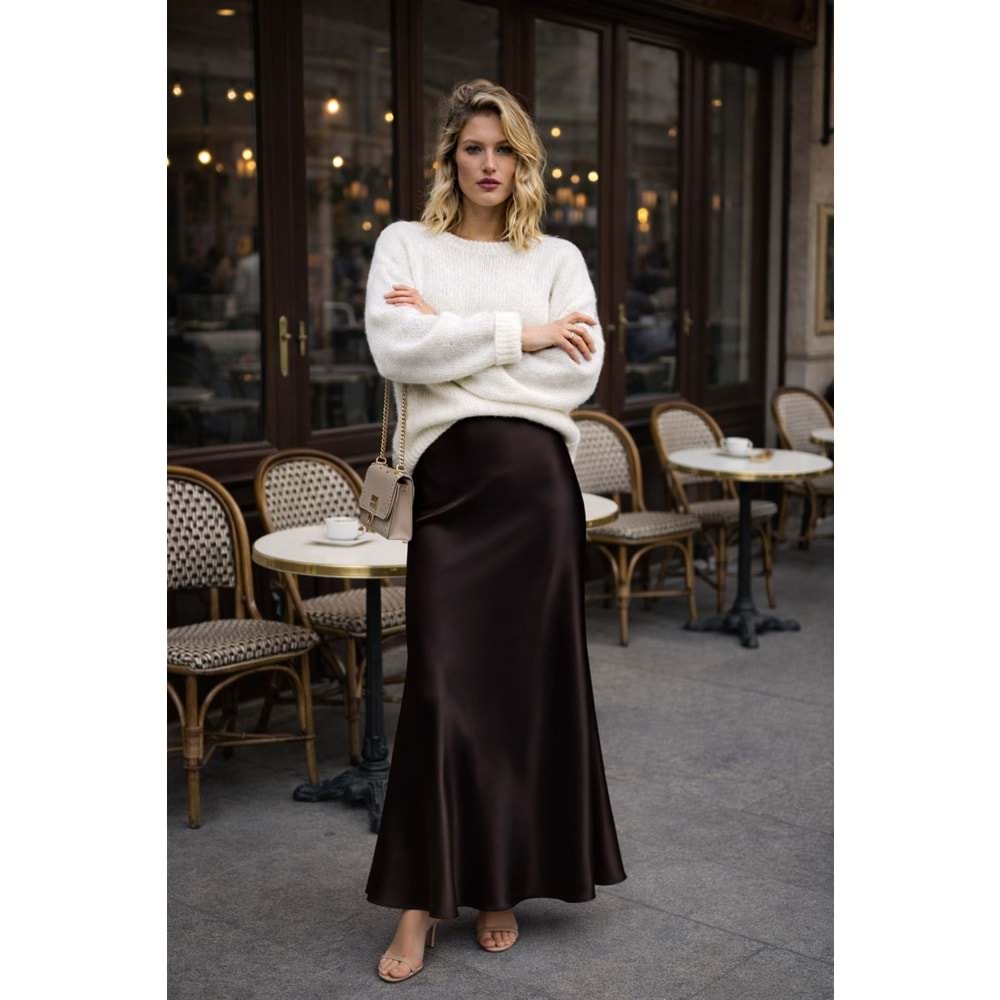 Maxi Boy Saten Etek Lacivert Renk