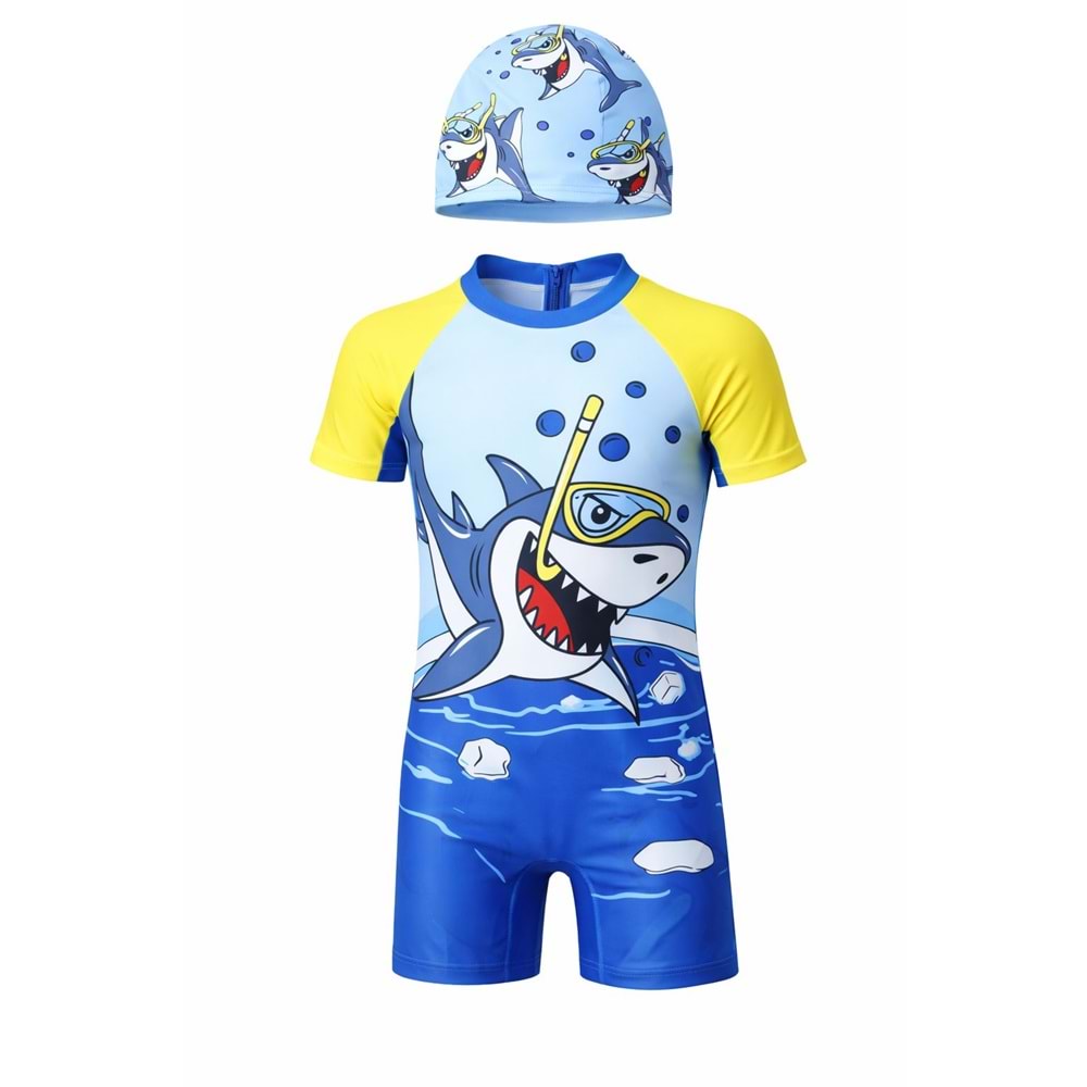 Shark Splash Mayo Tulum L+ Bone Takım / Erkek Çocuk - MAVİ - 2-3 YAŞ
