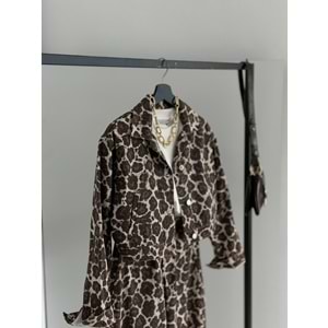 Dama Desen Takım Ceket - Pantolon - ÇOK RENKLİ - L - ST00084-ÇOK RENKLİ-L