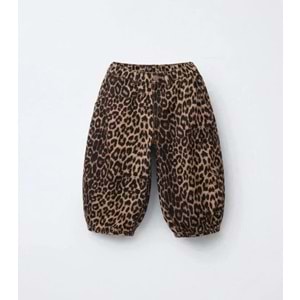Leopar Desen Balon Pantolon - LEOPAR - 3-4 YAŞ - ST00290-LEOPAR-3-4 YAŞ