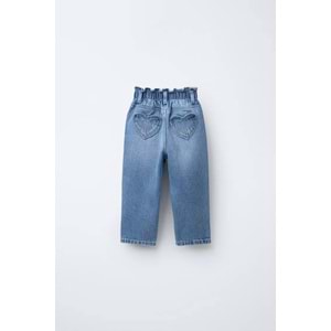 Kalp Cep Detaylı Kot Pantolon - BLUE JEAN - 5-6 YAŞ - ST00304-BLUE JEAN-5-6 YAŞ