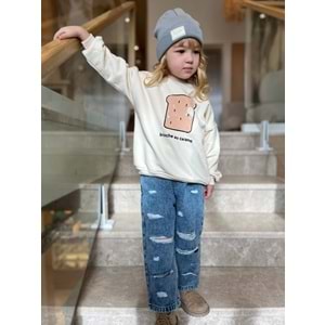 Yırtık Detaylı Kot Pantolon - KOT MAVİ - 6-7 YAŞ - ST00309-KOT MAVİ-6-7 YAŞ