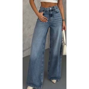 Yıkamalı Mavi Renk Kot Pantolon - MAVİ - 36 - ST00586-MAVİ-36