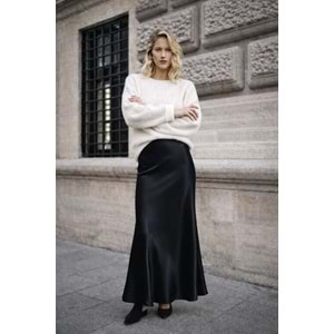 Maxi Boy Saten Etek Lacivert Renk