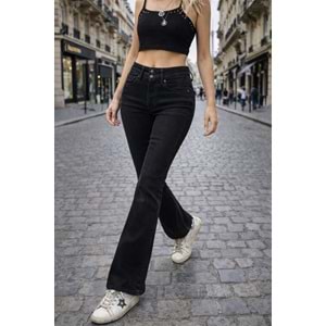 Midnight Black Flare Denim - Kot Pantolon - SİYAH - 34