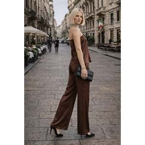 Bellisima Mocha Straplez Bluz - - L - ST00959-14822