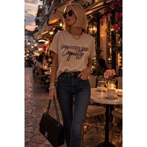 Cuquette Paris Tee T-Shirt Bej - BEJ - L