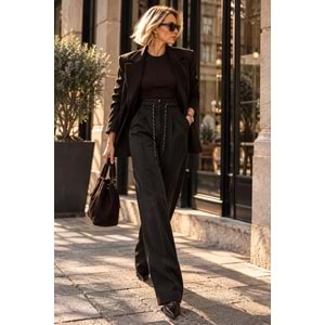 Brooklyn Cord Bağcıklı Kadife Pantolon
