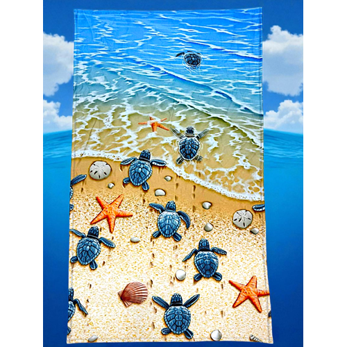 Erkek Çocuk Denizaltı Surfer Desenli Panço Havlu / Kapüşonlu