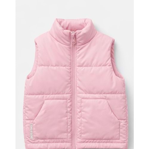Soft Pembe Şişme Yelek Fermuar Kapamalı - PASTEL PEMBE - 3-4 YAŞ - ST00299-PASTEL PEMBE-3-4 YAŞ