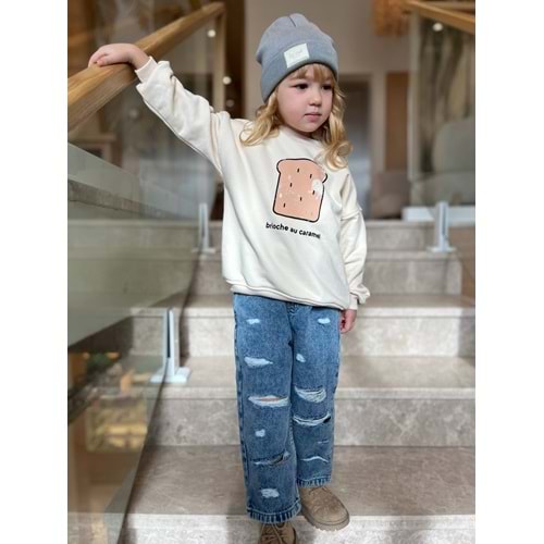 Yırtık Detaylı Kot Pantolon - KOT MAVİ - 6-7 YAŞ - ST00309-KOT MAVİ-6-7 YAŞ