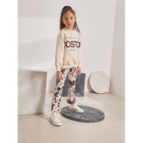 Bordo - Krem Renk Taytlı Alt Üst Takım - ÇOK RENKLİ - 3-4 YAŞ - ST00336-ÇOK RENKLİ-3-4 YAŞ