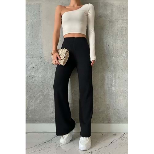 Rahat Kesim Triko Pantolon Siyah Renk - SİYAH - STANDART - ST00549-SİYAH-STANDART