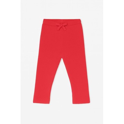 Kız Çocuk Fitilli Kadife Tayt Kırmızı Renk - KIRMIZI - 2-3 YAŞ - ST00561-KIRMIZI-2-3 YAŞ