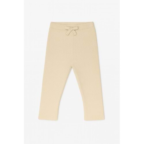 Kız Çocuk Fitilli Kadife Tayt Camel Renk - KREM - 2-3 YAŞ - ST00562-KREM-2-3 YAŞ