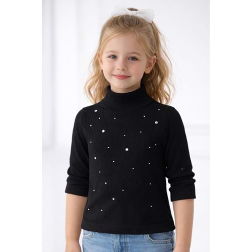 Kız Çocuk Balıkçı Baharlık Kaşkorse Bluz Zımba Detay