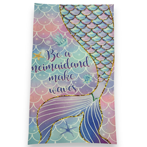 Mermaid Baskı Desenli Plaj / Banyo Havlusu