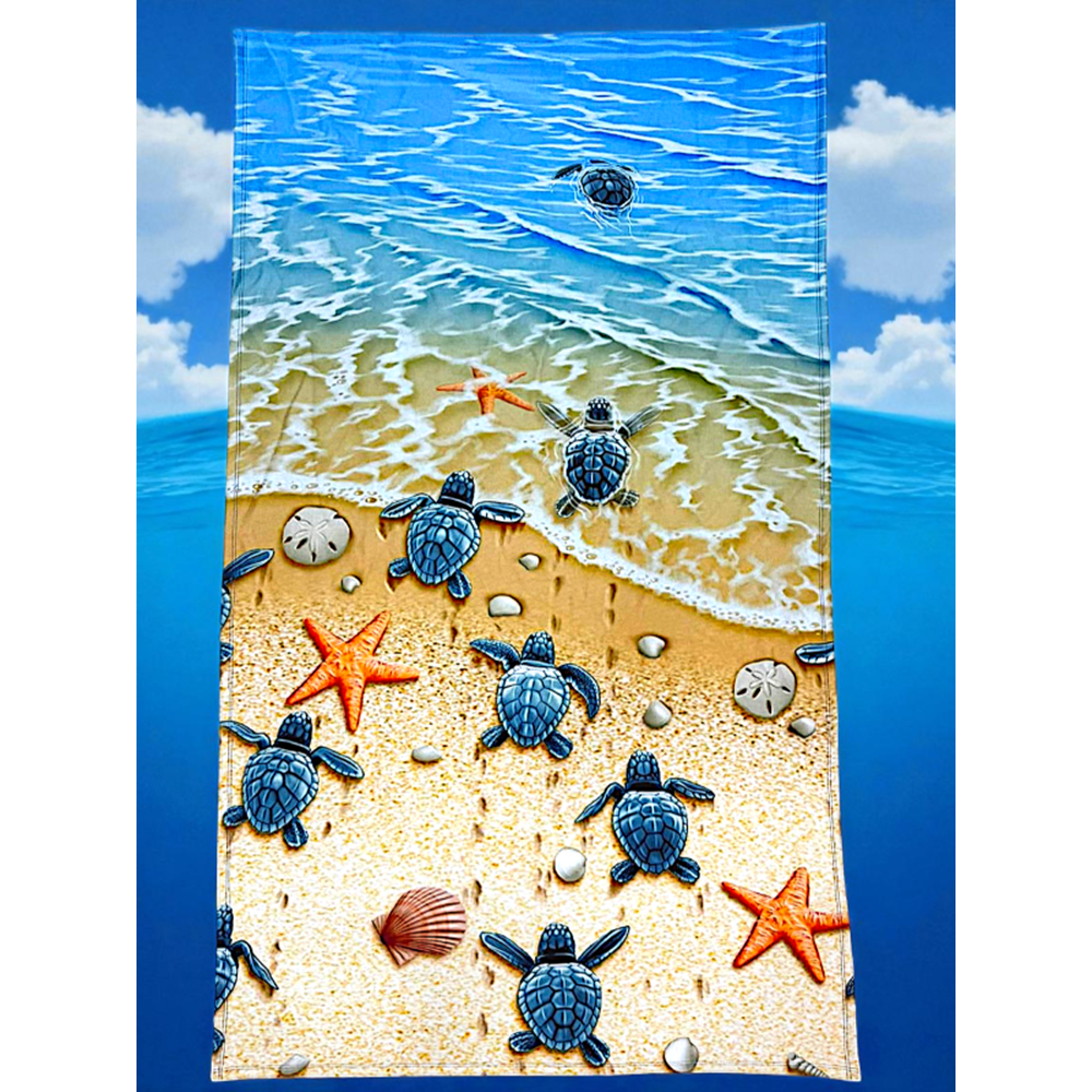 Erkek Çocuk Denizaltı Surfer Desenli Panço Havlu / Kapüşonlu