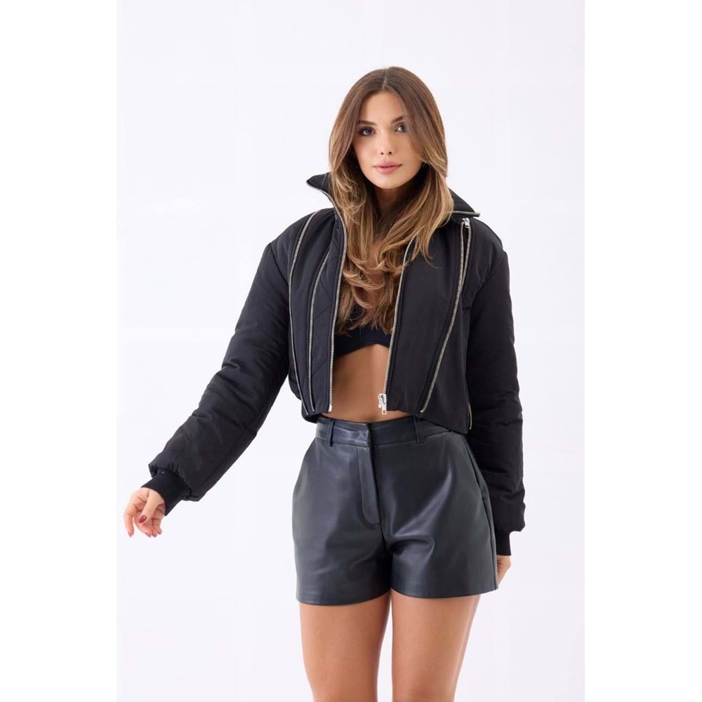 Fermuar Detaylı Tasarım Mont