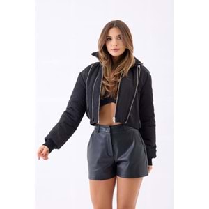 Fermuar Detaylı Tasarım Mont