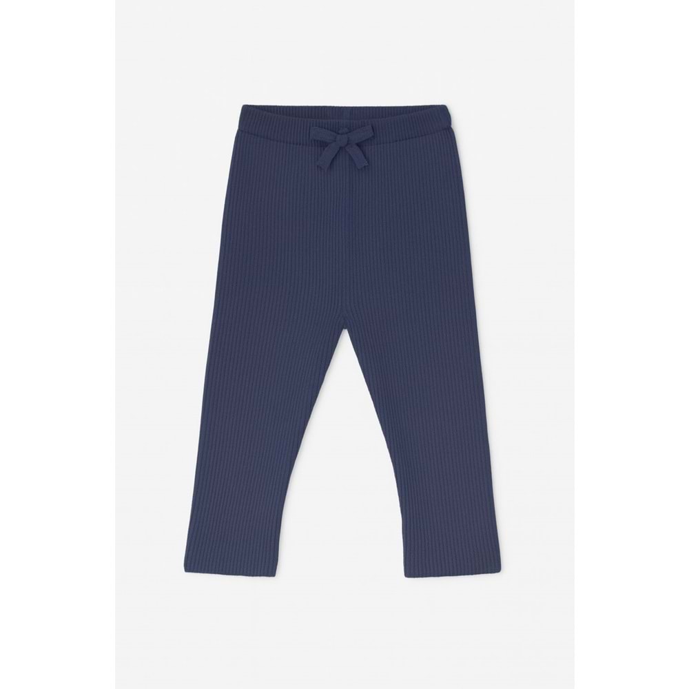 Kız Çocuk Lacivert Renk Fitil Kadife Tayt - LACİVERT - 2-3 YAŞ - ST00560-LACİVERT-2-3 YAŞ