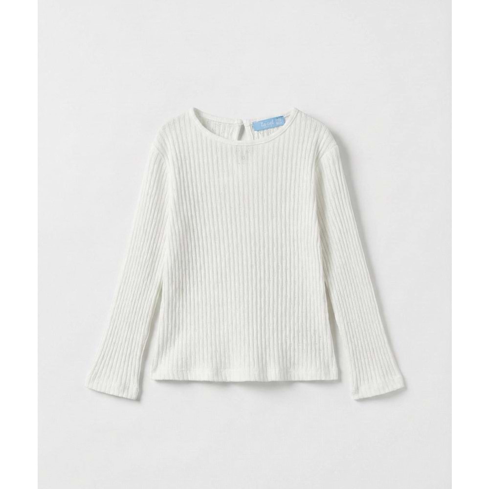 Uzun Kol Body Kız Çocuk Yaka Damla Düğme Kapamalı