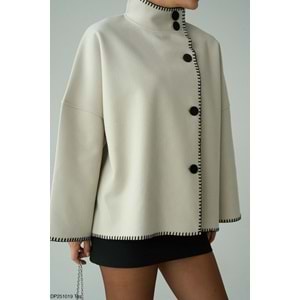 Dikiş Detaylı Tasarım Panço Standart Beden