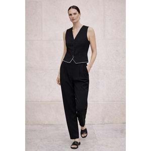 Milano Elegant Yelekli Pantolon Takım – Siyah - SİYAH - L
