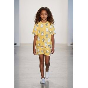 Kız Çocuk Sunny Mood Summer Bunny Set Tavşan - Papatya Desen - SARI - 2-3 YAŞ