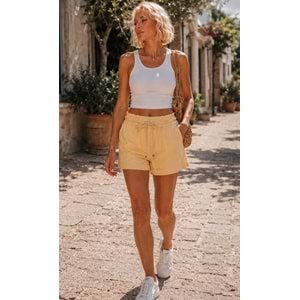 Ibeeka - Marbella Halat Kemer Detaylı Marin Şort