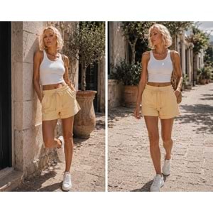 Ibeeka - Marbella Halat Kemer Detaylı Marin Şort